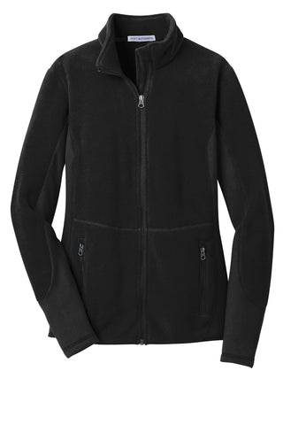 Port Authority Ladies R-Tek Pro Fleece Full-Zip Jacket (Black/ Black)