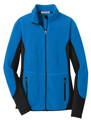 Port Authority Ladies R-Tek Pro Fleece Full-Zip Jacket (Imperial Blue/ Black)