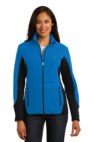 Port Authority Ladies R-Tek Pro Fleece Full-Zip Jacket (Imperial Blue/ Black)