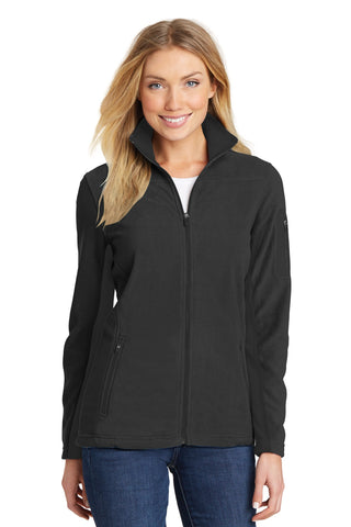 Port Authority Ladies Summit Fleece Full-Zip Jacket (Black/ Black)