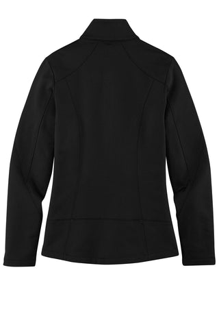 Port Authority Ladies Grid Fleece Jacket (Deep Black)