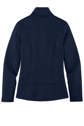 Port Authority Ladies Grid Fleece Jacket (River Blue Navy)
