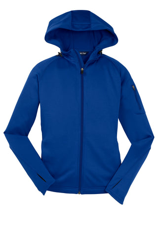 Sport-Tek Ladies Tech Fleece Full-Zip Hooded Jacket (True Royal)