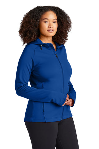 Sport-Tek Ladies Tech Fleece Full-Zip Hooded Jacket (True Royal)