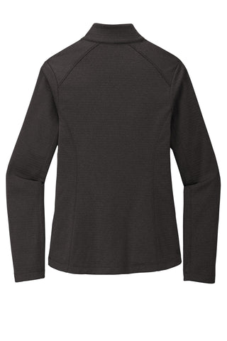 Port Authority Ladies Diamond Heather Fleece Full-Zip Jacket (Dark Charcoal Heather)