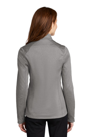 Port Authority Ladies Diamond Heather Fleece Full-Zip Jacket (Gusty Grey Heather)