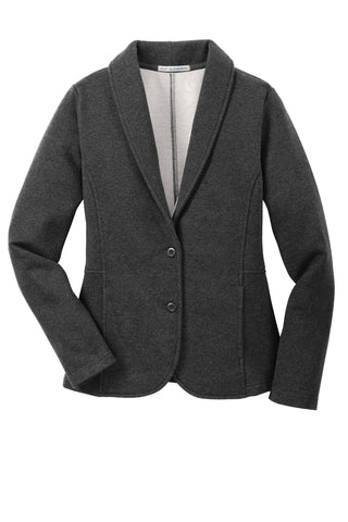 Port Authority Ladies Fleece Blazer (Dark Charcoal Heather)