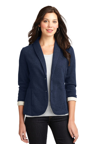 Port Authority Ladies Fleece Blazer (Dark Navy Heather)