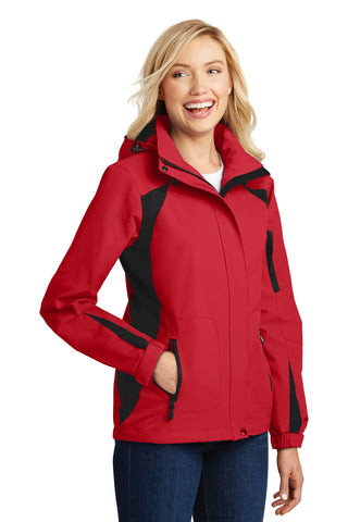 Port Authority Ladies All-Season II Jacket (True Red/ Black)