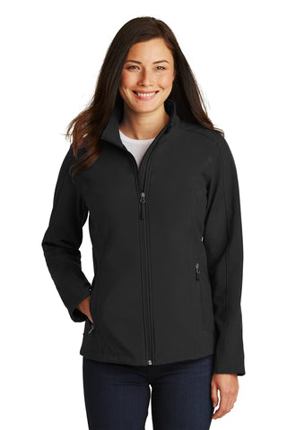 Port Authority Ladies Core Soft Shell Jacket (Black)