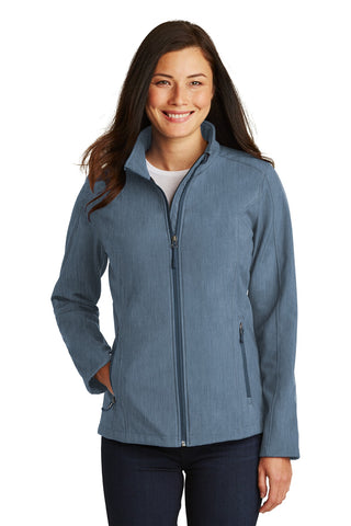 Port Authority Ladies Core Soft Shell Jacket (Navy Heather)