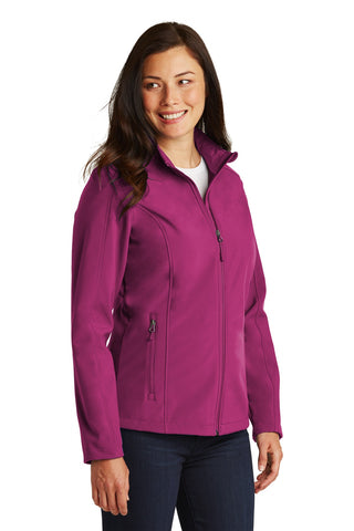 Port Authority Ladies Core Soft Shell Jacket (Very Berry)