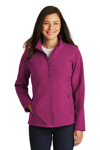 Port Authority Ladies Core Soft Shell Jacket (Very Berry)