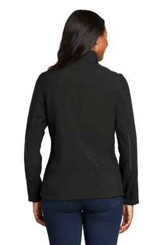 Port Authority Ladies Welded Soft Shell Jacket (Black)