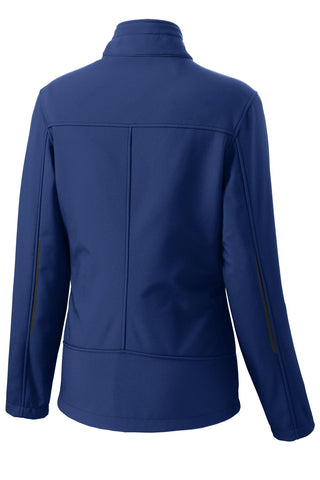 Port Authority Ladies Welded Soft Shell Jacket (Estate Blue)