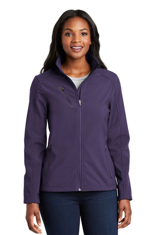 Port Authority Ladies Welded Soft Shell Jacket (Posh Purple)