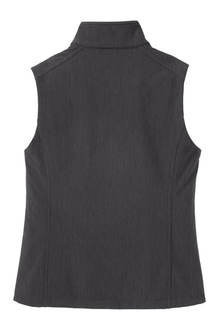 Port Authority Ladies Core Soft Shell Vest (Black Charcoal Heather)