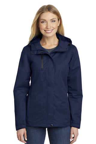 Port Authority Ladies All-Conditions Jacket (True Navy)