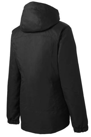 Port Authority Ladies Vortex Waterproof 3-in-1 Jacket (Black/ Black)