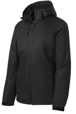 Port Authority Ladies Vortex Waterproof 3-in-1 Jacket (Black/ Black)