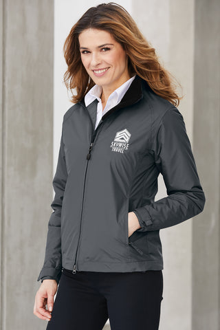 Port Authority Ladies Challenger Jacket (Steel Grey/ True Black)