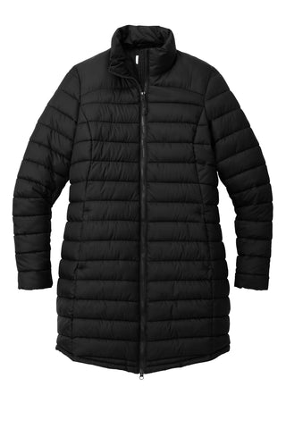 Port Authority Ladies Horizon Puffy Long Jacket (Deep Black)