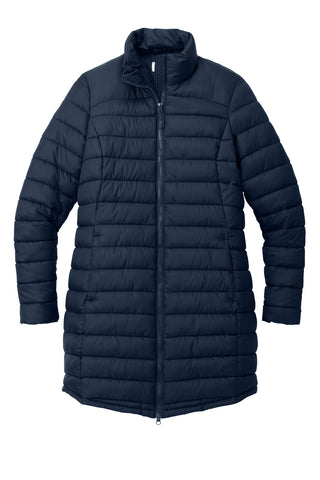 Port Authority Ladies Horizon Puffy Long Jacket (Dress Blue Navy)