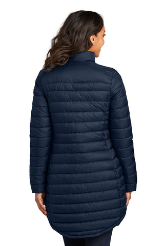 Port Authority Ladies Horizon Puffy Long Jacket (Dress Blue Navy)