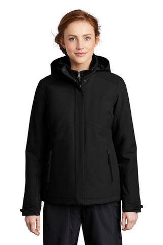 Port Authority Ladies Insulated Waterproof Tech Jacket (Deep Black)