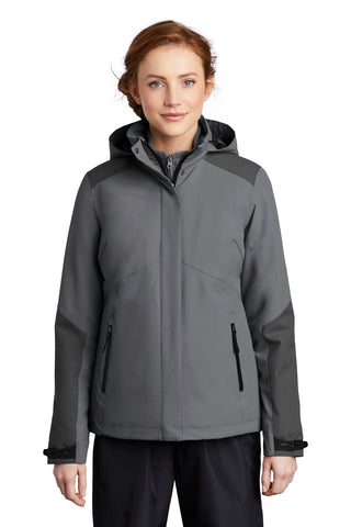 Port Authority Ladies Insulated Waterproof Tech Jacket (Shadow Grey/ Storm Grey)