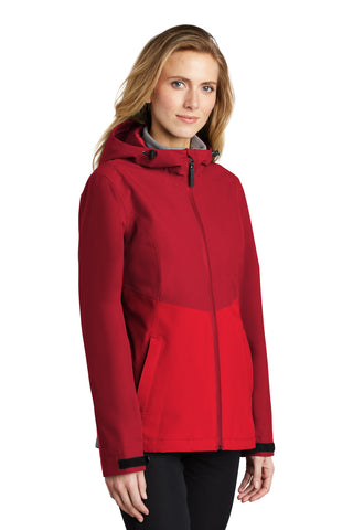 Port Authority Ladies Tech Rain Jacket (Sangria/ True Red)