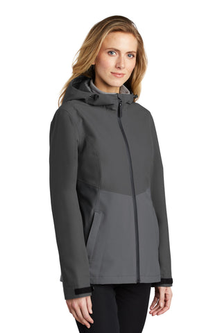 Port Authority Ladies Tech Rain Jacket (Storm Grey/ Shadow Grey)