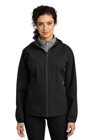 Port Authority Ladies Essential Rain Jacket (Deep Black)