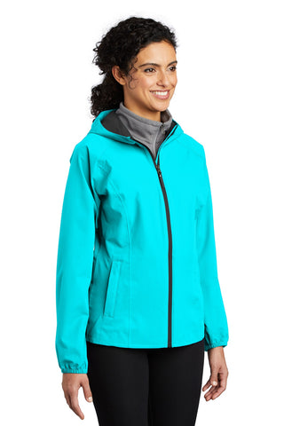 Port Authority Ladies Essential Rain Jacket (Light Cyan Blue)