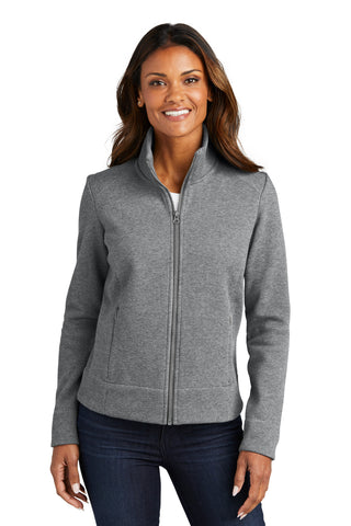Port Authority Ladies Network Fleece Jacket (Grey Heather)