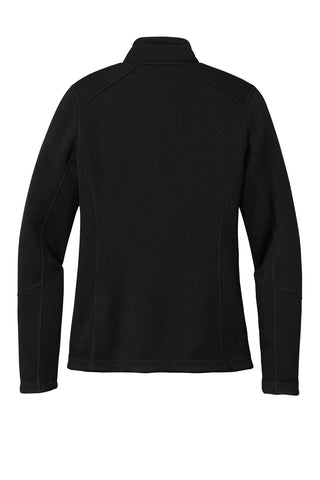 Port Authority Ladies Arc Sweater Fleece Jacket (Deep Black)