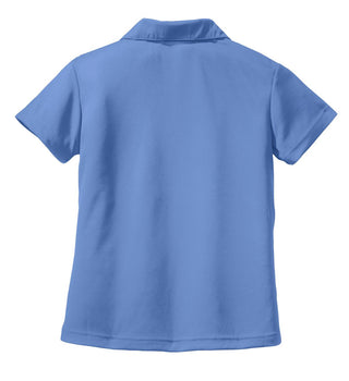 Sport-Tek Ladies Dri-Mesh V-Neck Polo (Blueberry)