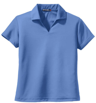 Sport-Tek Ladies Dri-Mesh V-Neck Polo (Blueberry)