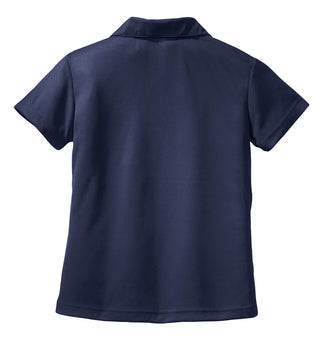 Sport-Tek Ladies Dri-Mesh V-Neck Polo (Navy)