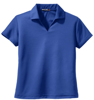 Sport-Tek Ladies Dri-Mesh V-Neck Polo (Royal)