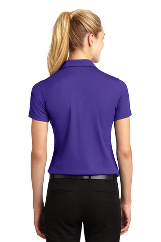 Sport-Tek Ladies Dri-Mesh V-Neck Polo (Purple)