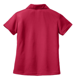 Sport-Tek Ladies Dri-Mesh V-Neck Polo (Red)