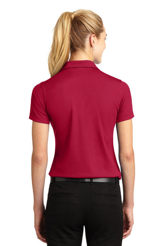 Sport-Tek Ladies Dri-Mesh V-Neck Polo (Red)