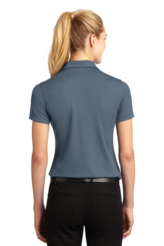 Sport-Tek Ladies Dri-Mesh V-Neck Polo (Steel)