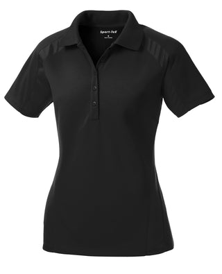 Sport-Tek Ladies Dri-Mesh Pro Polo (Black)