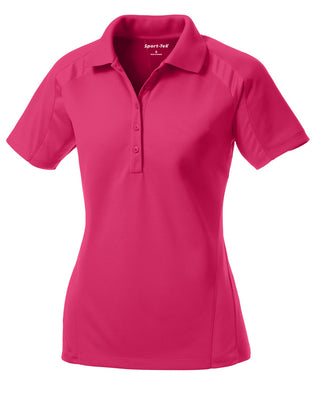 Sport-Tek Ladies Dri-Mesh Pro Polo (Pink Raspberry)