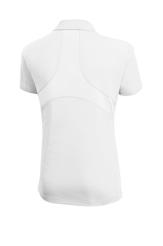 Sport-Tek Ladies Dri-Mesh Pro Polo (White)