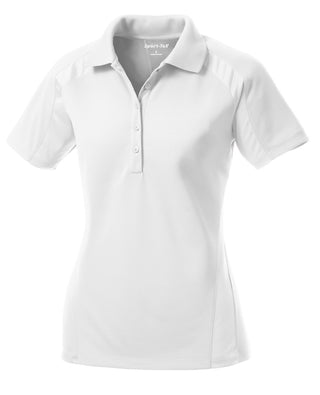 Sport-Tek Ladies Dri-Mesh Pro Polo (White)