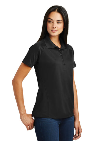 Sport-Tek Ladies Dri-Mesh Pro Polo (Black)