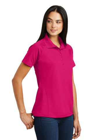 Sport-Tek Ladies Dri-Mesh Pro Polo (Pink Raspberry)